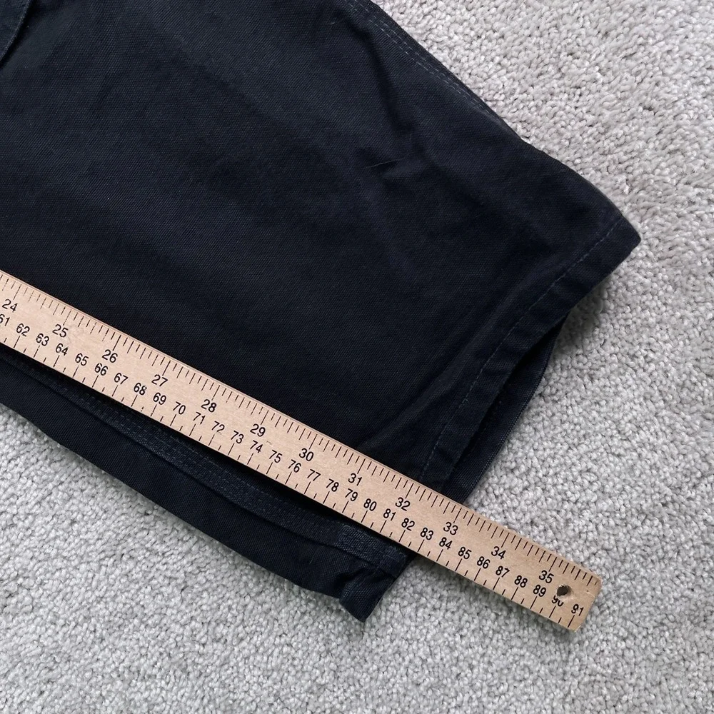 Carhartt Pants Mens 38x32 Black Loose Fit Carpenter Double Knee B01 Made‎ in USA
